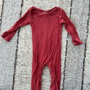 Kids Long Sleeve Red One Piece